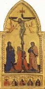 Nardo di Cione Crucifixion Scene with Mourners SS.Jerome,James the Lesser,Paul,James the Greater,and Peter Martyr oil painting picture wholesale